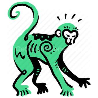 monkey, animal, zodiac, horoscope, sign, symbol